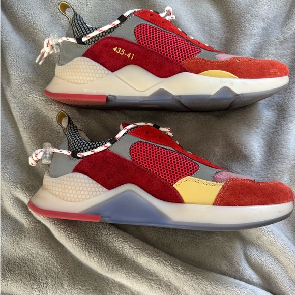 Brimarts Red and Gray Sneakers - Picture 4 of 8
